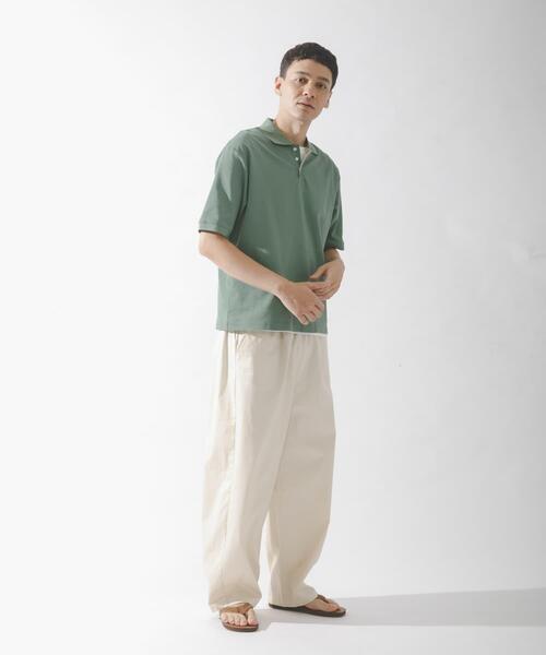 URBAN RESEARCH Sonny Label(アーバンリサーチサニーレーベル)の「遮熱UVカットベーシックポロシャツ(ポロシャツ・メンズ・グリーン/グレー/オフホワイト/ブラック・MEDIUM/LARGE/X-LARGE)」の7枚目の写真