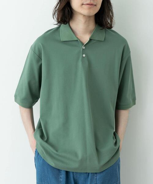 URBAN RESEARCH Sonny Label(アーバンリサーチサニーレーベル)の「遮熱UVカットベーシックポロシャツ(ポロシャツ・メンズ・グリーン/グレー/オフホワイト/ブラック・MEDIUM/LARGE/X-LARGE)」の8枚目の写真