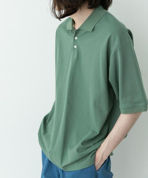 URBAN RESEARCH Sonny Label(アーバンリサーチサニーレーベル)の「遮熱UVカットベーシックポロシャツ(ポロシャツ・メンズ・グリーン/グレー/オフホワイト/ブラック・MEDIUM/LARGE/X-LARGE)」の9枚目の写真
