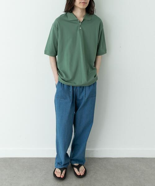 URBAN RESEARCH Sonny Label(アーバンリサーチサニーレーベル)の「遮熱UVカットベーシックポロシャツ(ポロシャツ・メンズ・グリーン/グレー/オフホワイト/ブラック・MEDIUM/LARGE/X-LARGE)」の12枚目の写真
