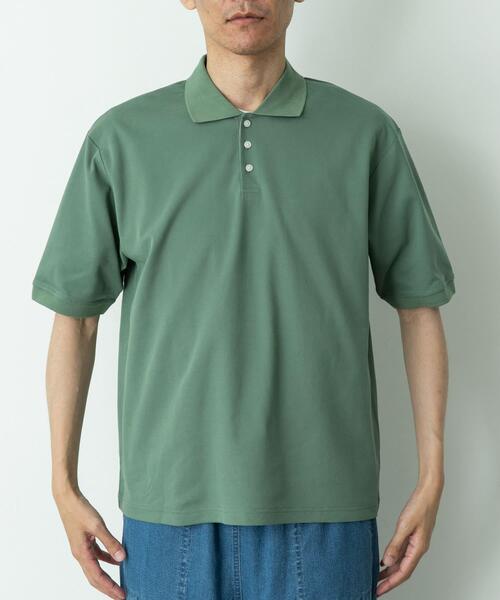 URBAN RESEARCH Sonny Label(アーバンリサーチサニーレーベル)の「遮熱UVカットベーシックポロシャツ(ポロシャツ・メンズ・グリーン/グレー/オフホワイト/ブラック・MEDIUM/LARGE/X-LARGE)」の15枚目の写真