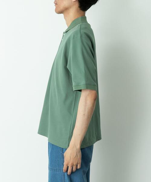 URBAN RESEARCH Sonny Label(アーバンリサーチサニーレーベル)の「遮熱UVカットベーシックポロシャツ(ポロシャツ・メンズ・グリーン/グレー/オフホワイト/ブラック・MEDIUM/LARGE/X-LARGE)」の16枚目の写真