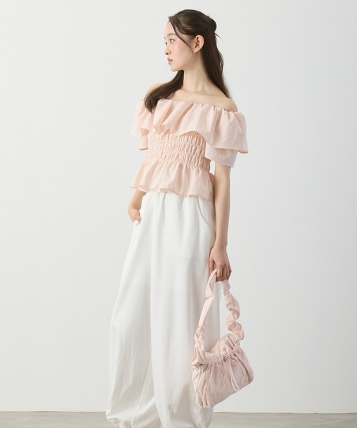 P.V.T（ピーブイティー）の「オフショルシャーリングPO（その他トップス・レディース・Black/LT.Blue/PINK/White・F）」の21枚目の写真