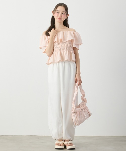 P.V.T（ピーブイティー）の「オフショルシャーリングPO（その他トップス・レディース・Black/LT.Blue/PINK/White・F）」の22枚目の写真