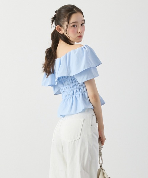 P.V.T（ピーブイティー）の「オフショルシャーリングPO（その他トップス・レディース・Black/LT.Blue/PINK/White・F）」の17枚目の写真