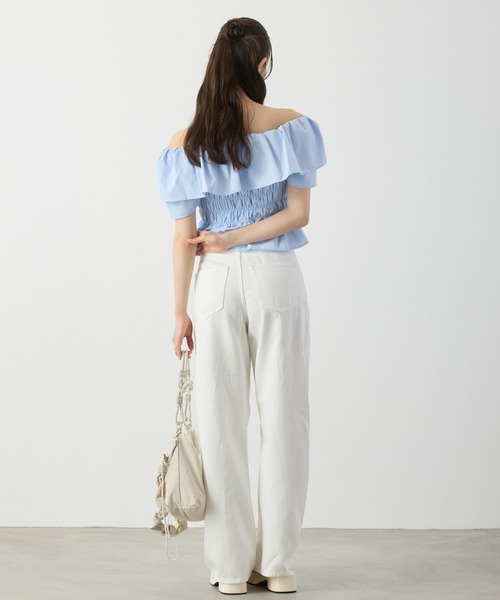 P.V.T（ピーブイティー）の「オフショルシャーリングPO（その他トップス・レディース・Black/LT.Blue/PINK/White・F）」の18枚目の写真
