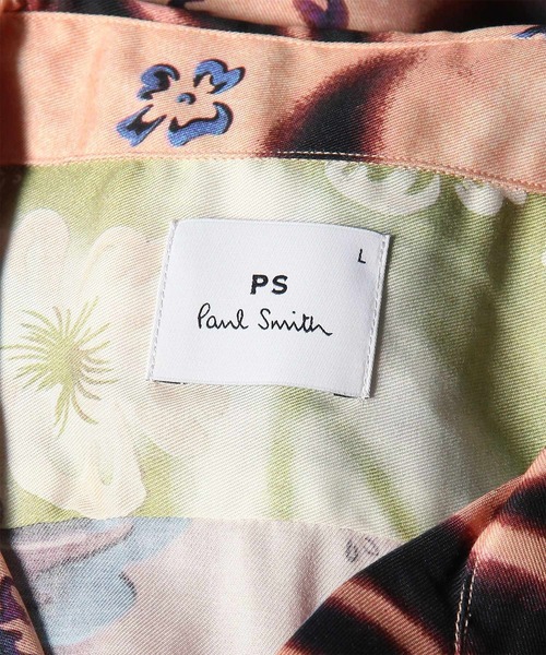 PS Paul Smith(ピーエスポールスミス)の「"Riso Floral" 半袖シャツ / 162306 695U(シャツ/ブラウス・メンズ・ライトグリーン/マスタード・SMALL/X-LARGE/LARGE/MEDIUM)」の3枚目の写真