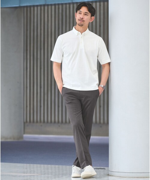 green label relaxing(グリーンレーベルリラクシング)の「【WEB限定】JUST fit トロピカル イ-ジー スラックス -2WAYストレッチ-(スラックス・メンズ・ネイビー/ダークグレー/ブラック・S/L/XL/M/XS/XXL)」の9枚目の写真