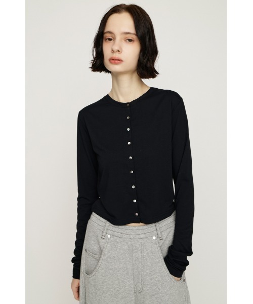 SLY（スライ）の「UV CUT CREWNECK C/D ユーブイカットクルーネックカーディガン 春服 夏服（カーディガン/ボレロ・レディース・クリアレッド/杢グレー/ブラック・FREE）」の17枚目の写真