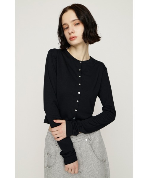 SLY（スライ）の「UV CUT CREWNECK C/D ユーブイカットクルーネックカーディガン 春服 夏服（カーディガン/ボレロ・レディース・クリアレッド/杢グレー/ブラック・FREE）」の20枚目の写真