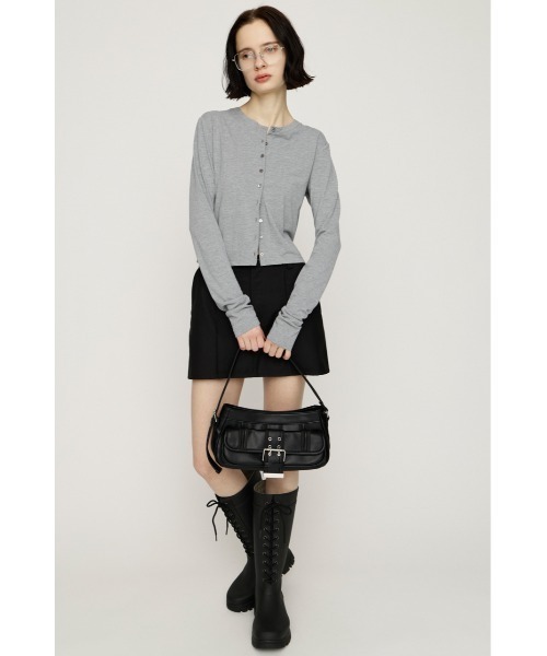 SLY（スライ）の「UV CUT CREWNECK C/D ユーブイカットクルーネックカーディガン 春服 夏服（カーディガン/ボレロ・レディース・クリアレッド/杢グレー/ブラック・FREE）」の6枚目の写真