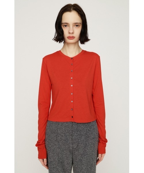 SLY（スライ）の「UV CUT CREWNECK C/D ユーブイカットクルーネックカーディガン 春服 夏服（カーディガン/ボレロ・レディース・クリアレッド/杢グレー/ブラック・FREE）」の16枚目の写真