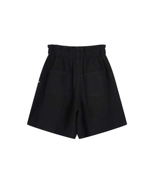 LAP（ラップ）の「コットンシャーリングバンドタックショーツ AS1DP266（その他パンツ・レディース・ホワイト/ブラック・SMALL/MEDIUM）」の6枚目の写真