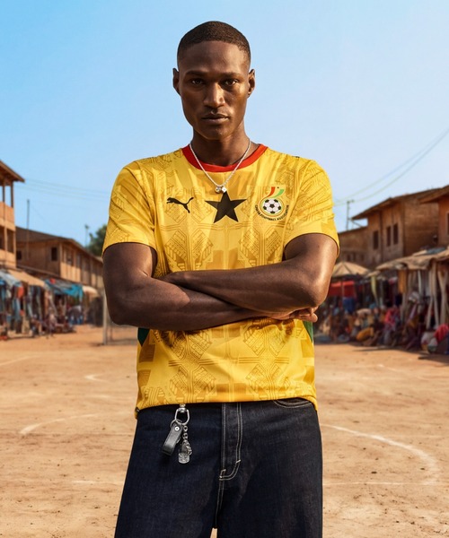 PUMA プーマ メンズ サッカー ガーナ代表 アウェイ レプリカ 半袖 ユニフォ