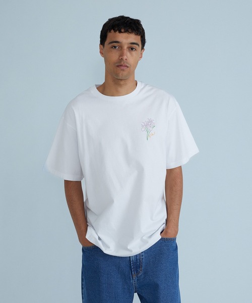 SILAS(サイラス)の「S IRIS S/S TEE(Tシャツ/カットソー・メンズ・オレンジ/ホワイト/グリーン・M/L/XL)」の2枚目の写真
