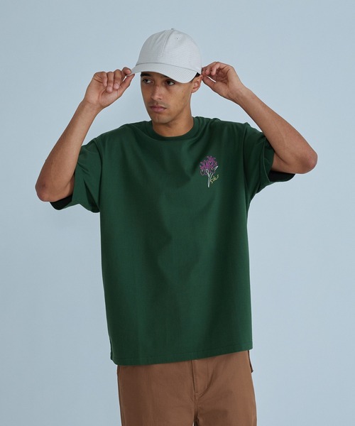 SILAS(サイラス)の「S IRIS S/S TEE(Tシャツ/カットソー・メンズ・オレンジ/ホワイト/グリーン・M/L/XL)」の5枚目の写真