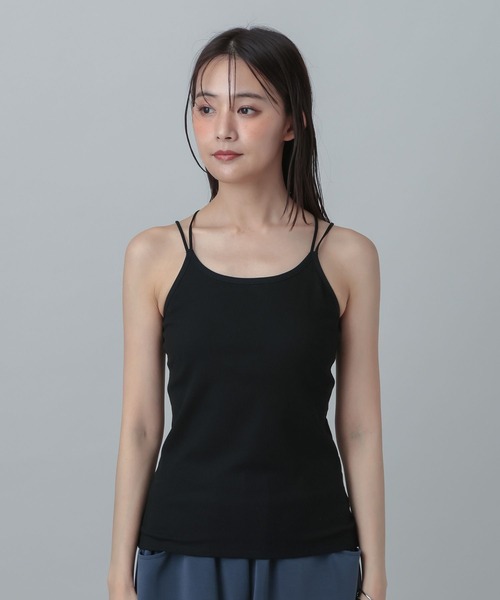GLOBAL WORK(グローバルワーク)の「MATINEE LINE/カップ付きキャミ/678477(キャミソール・レディース・ブラック/ナチュラル・LARGE/MEDIUM)」の18枚目の写真