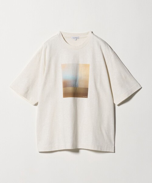A DAY IN THE LIFE UNITED ARROWS(アデイインザライフユナイテッドアローズ)の「グラデーションアート プリント リラックスカットソー<A DAY IN THE LIFE>(Tシャツ/カットソー・メンズ・ナチュラル/ホワイト・L/M)」の2枚目の写真
