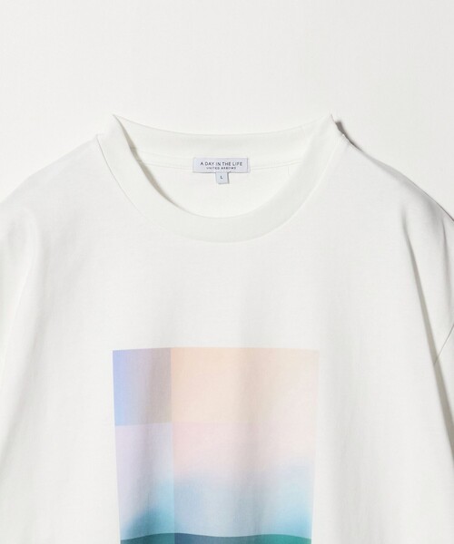 A DAY IN THE LIFE UNITED ARROWS(アデイインザライフユナイテッドアローズ)の「グラデーションアート プリント リラックスカットソー<A DAY IN THE LIFE>(Tシャツ/カットソー・メンズ・ナチュラル/ホワイト・L/M)」の8枚目の写真