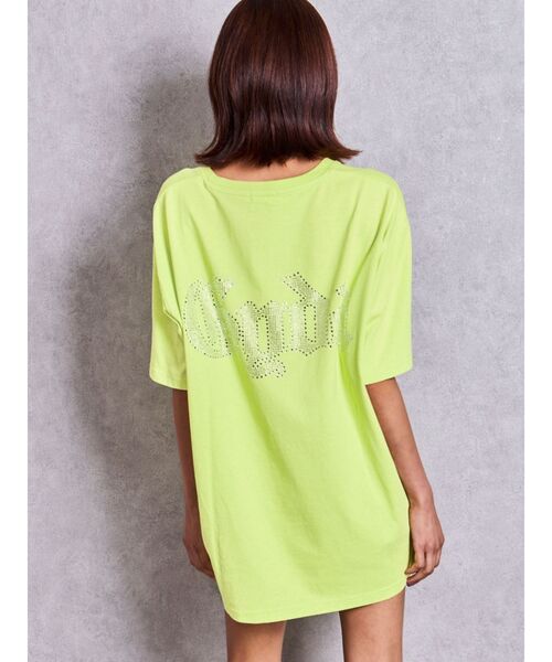 GYDA(ジェイダ)の「GD BACK GYDA BIG Tシャツ(Tシャツ/カットソー・レディース・グレー/ブラック/ベージュ/ピンク/ライトイエロー/オフホワイト・FREE)」の5枚目の写真
