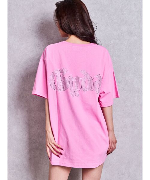 GYDA(ジェイダ)の「GD BACK GYDA BIG Tシャツ(Tシャツ/カットソー・レディース・グレー/ブラック/ベージュ/ピンク/ライトイエロー/オフホワイト・FREE)」の6枚目の写真