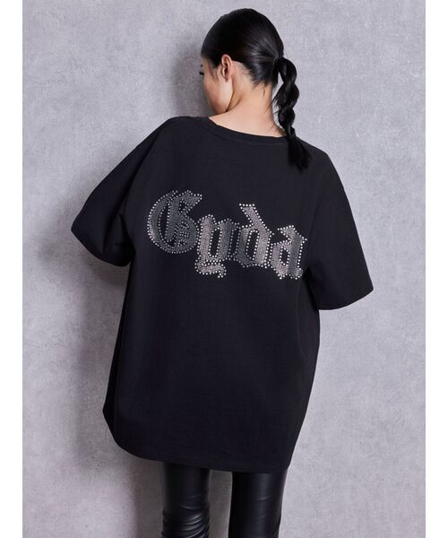 GYDA(ジェイダ)の「GD BACK GYDA BIG Tシャツ(Tシャツ/カットソー・レディース・グレー/ブラック/ベージュ/ピンク/ライトイエロー/オフホワイト・FREE)」の9枚目の写真