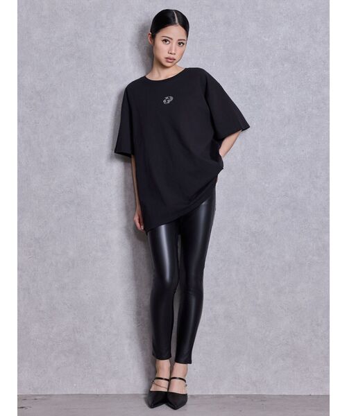 GYDA(ジェイダ)の「GD BACK GYDA BIG Tシャツ(Tシャツ/カットソー・レディース・グレー/ブラック/ベージュ/ピンク/ライトイエロー/オフホワイト・FREE)」の10枚目の写真