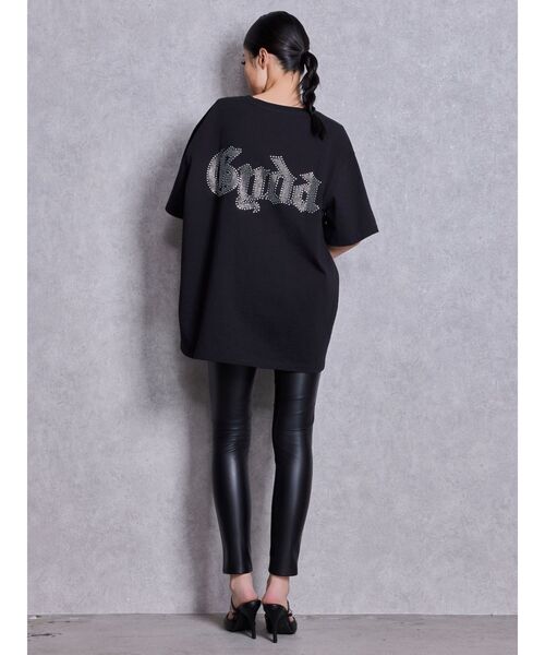 GYDA(ジェイダ)の「GD BACK GYDA BIG Tシャツ(Tシャツ/カットソー・レディース・グレー/ブラック/ベージュ/ピンク/ライトイエロー/オフホワイト・FREE)」の11枚目の写真