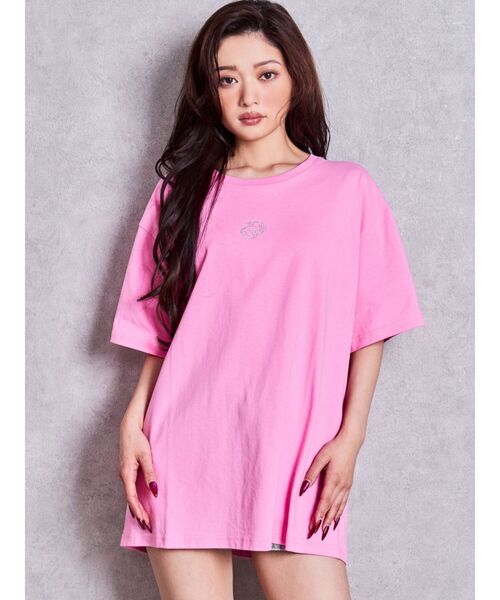 GYDA(ジェイダ)の「GD BACK GYDA BIG Tシャツ(Tシャツ/カットソー・レディース・グレー/ブラック/ベージュ/ピンク/ライトイエロー/オフホワイト・FREE)」の16枚目の写真