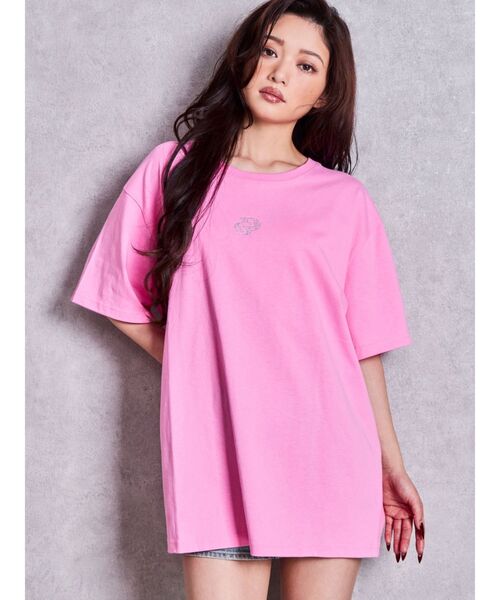 GYDA(ジェイダ)の「GD BACK GYDA BIG Tシャツ(Tシャツ/カットソー・レディース・グレー/ブラック/ベージュ/ピンク/ライトイエロー/オフホワイト・FREE)」の17枚目の写真