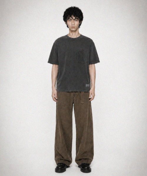 STIGMA(スティグマ)の「SCRT PIGMENT POCKET T-SHIRTS CHARCOAL(Tシャツ/カットソー・メンズ・その他・MEDIUM/LARGE/X-LARGE)」の2枚目の写真