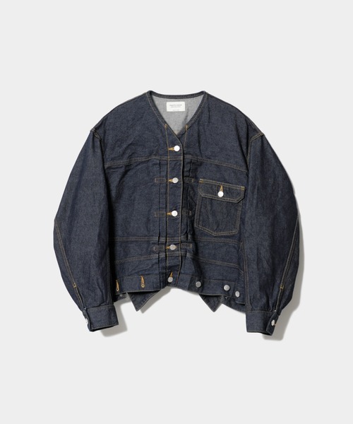 beautiful people(ビューティフルピープル)の「double-end left hand twill denim blouson(デニムジャケット・メンズ・インディゴブルー・38/40/36)」の3枚目の写真