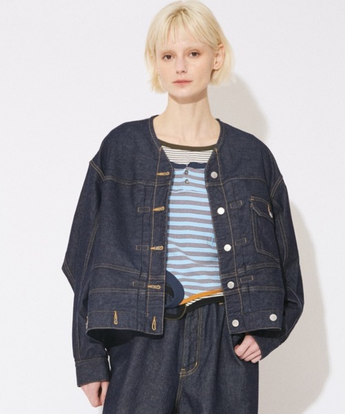 beautiful people(ビューティフルピープル)の「double-end left hand twill denim blouson(デニムジャケット・メンズ・インディゴブルー・38/40/36)」の11枚目の写真