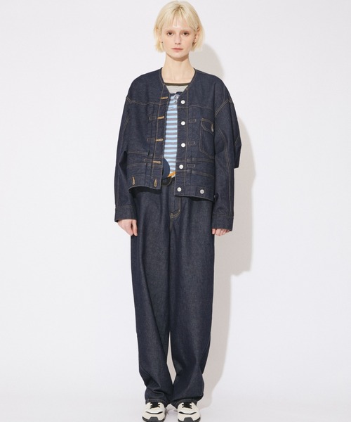 beautiful people(ビューティフルピープル)の「double-end left hand twill denim blouson(デニムジャケット・メンズ・インディゴブルー・38/40/36)」の13枚目の写真