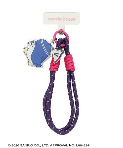 【匿名配送】はんなりこまち ストラップ キーホルダー sanrio サンリオ はぴだんぶい アクリルキーホルダー付きハンドストラップ