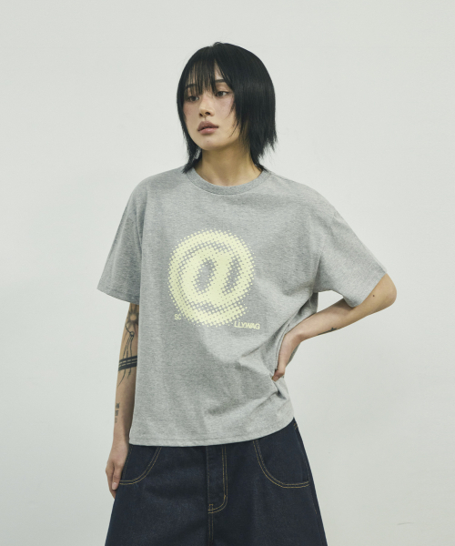 SCALLYWAG（スカリーワグ）の「[リュジョンラン × スケリーワック] アット クロップTシャツ[グレー]（Tシャツ/カットソー・レディース・その他・SMALL/LARGE）」の6枚目の写真