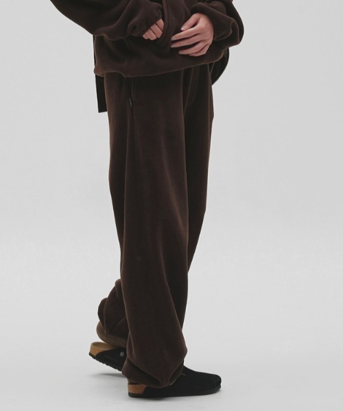TODAYFUL(トゥデイフル)の「Easy Fleece Pants(スウェットパンツ・レディース・チャコールグレー/ブルー系その他/ダークブラウン・38inch/36inch)」の2枚目の写真