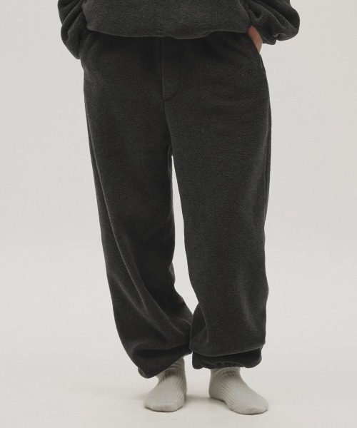 TODAYFUL(トゥデイフル)の「Easy Fleece Pants(スウェットパンツ・レディース・チャコールグレー/ブルー系その他/ダークブラウン・38inch/36inch)」の1枚目の写真
