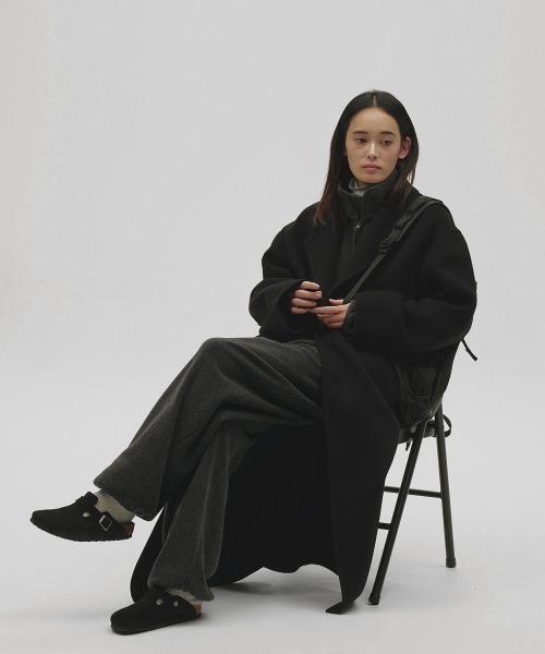 TODAYFUL(トゥデイフル)の「Easy Fleece Pants(スウェットパンツ・レディース・チャコールグレー/ブルー系その他/ダークブラウン・38inch/36inch)」の4枚目の写真