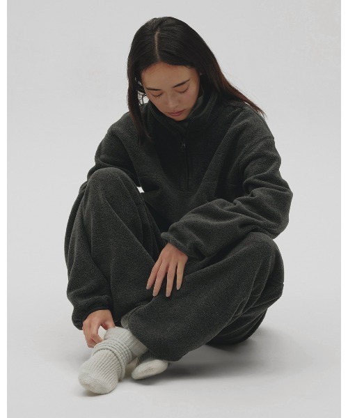 TODAYFUL(トゥデイフル)の「Easy Fleece Pants(スウェットパンツ・レディース・チャコールグレー/ブルー系その他/ダークブラウン・38inch/36inch)」の5枚目の写真