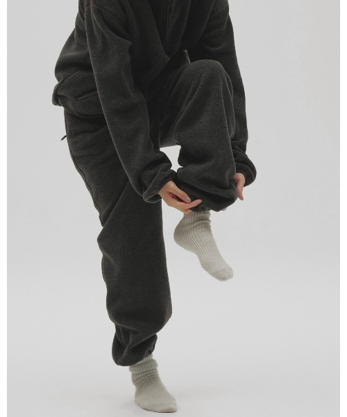 TODAYFUL(トゥデイフル)の「Easy Fleece Pants(スウェットパンツ・レディース・チャコールグレー/ブルー系その他/ダークブラウン・38inch/36inch)」の7枚目の写真