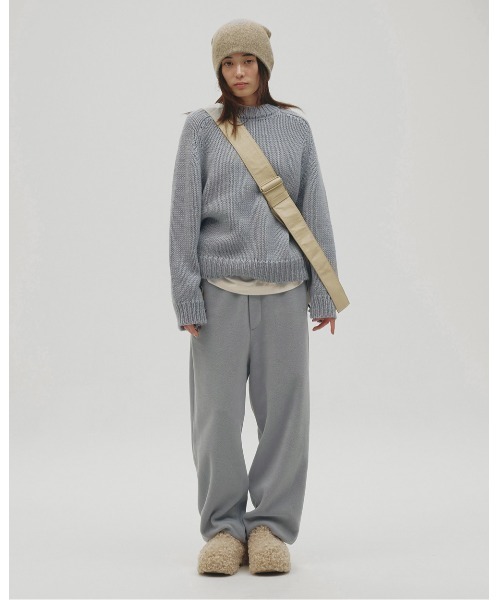 TODAYFUL(トゥデイフル)の「Easy Fleece Pants(スウェットパンツ・レディース・チャコールグレー/ブルー系その他/ダークブラウン・38inch/36inch)」の15枚目の写真