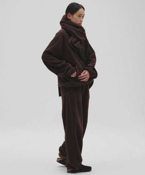 TODAYFUL(トゥデイフル)の「Easy Fleece Pants(スウェットパンツ・レディース・チャコールグレー/ブルー系その他/ダークブラウン・38inch/36inch)」の12枚目の写真