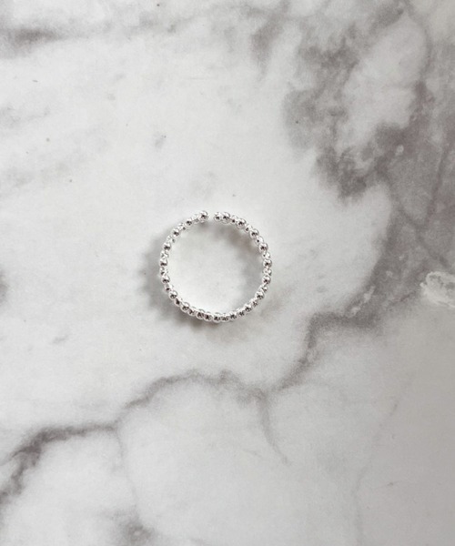 yu-ka(ユーカ)の「YU-KA:ドットレースオープンリング Dot lace open ring(リング・レディース・シルバー・FREE)」の2枚目の写真