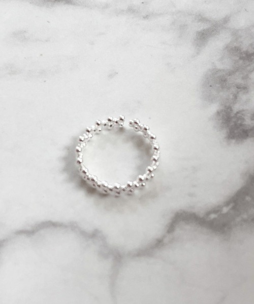 yu-ka(ユーカ)の「YU-KA:ドットレースオープンリング Dot lace open ring(リング・レディース・シルバー・FREE)」の3枚目の写真
