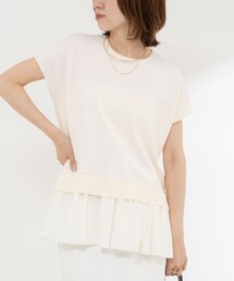 《手洗い可能》【BECシリーズ】裾フリルプルオーバー