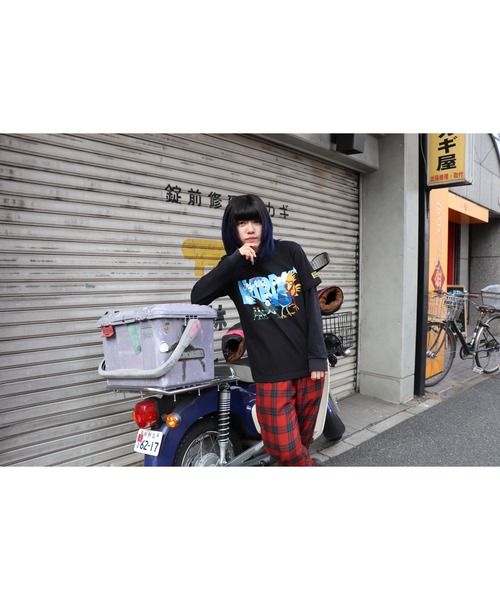 ハードコアチョコレート(ハードコアチョコレート)の「スカイキッド(宙返りブラック)(Tシャツ/カットソー・メンズ・ブラック・LARGE/X-LARGE/XX-LARGE)」の1枚目の写真