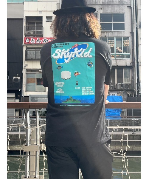 ハードコアチョコレート(ハードコアチョコレート)の「スカイキッド(宙返りブラック)(Tシャツ/カットソー・メンズ・ブラック・LARGE/X-LARGE/XX-LARGE)」の4枚目の写真