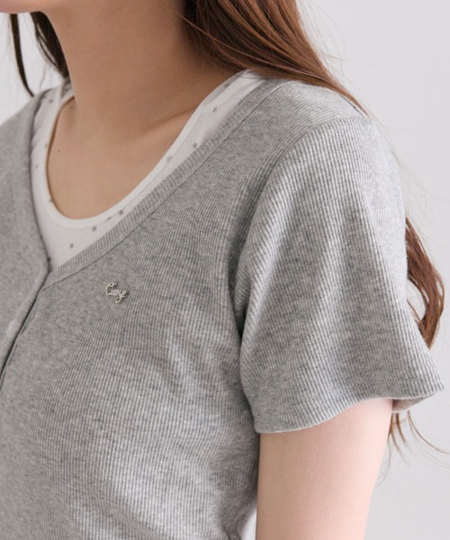 OLIVE des OLIVE(オリーブデオリーブ)の「Milky Star フードTシャツ(Tシャツ/カットソー・レディース・トップグレー/サックスブルー/ブラック・FREE)」の8枚目の写真