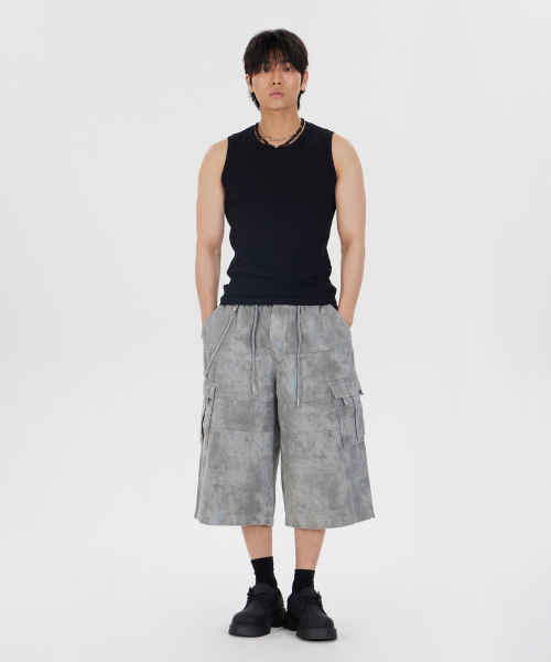 MAKEITTO（メイキット）の「ダスティカーゴバミューダパンツ_グレー（その他パンツ・メンズ・グレー・MEDIUM/LARGE/X-LARGE）」の5枚目の写真